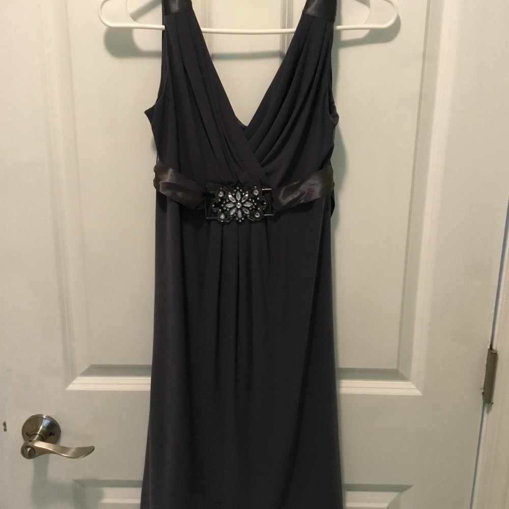 Grey midi dress